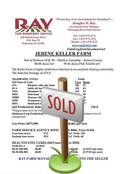 2020 Jerene Keller Farm Brochure